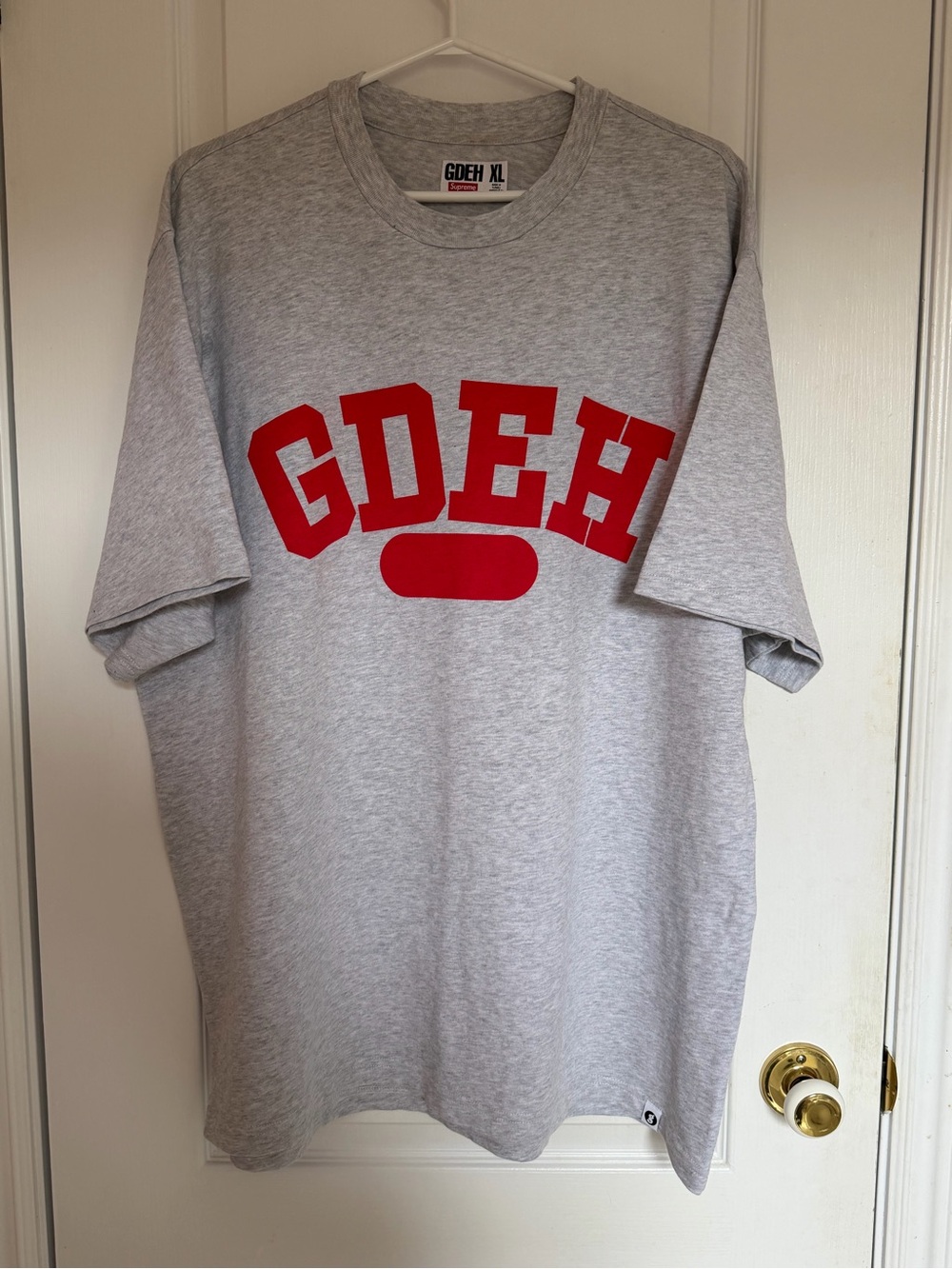 SUPREME- SupremexGoodenough T Shirt SS25 Heather Gray New Never Worn